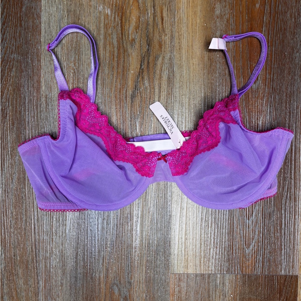 Victoria's Secret Tease Unlined Demi Bra 36D
